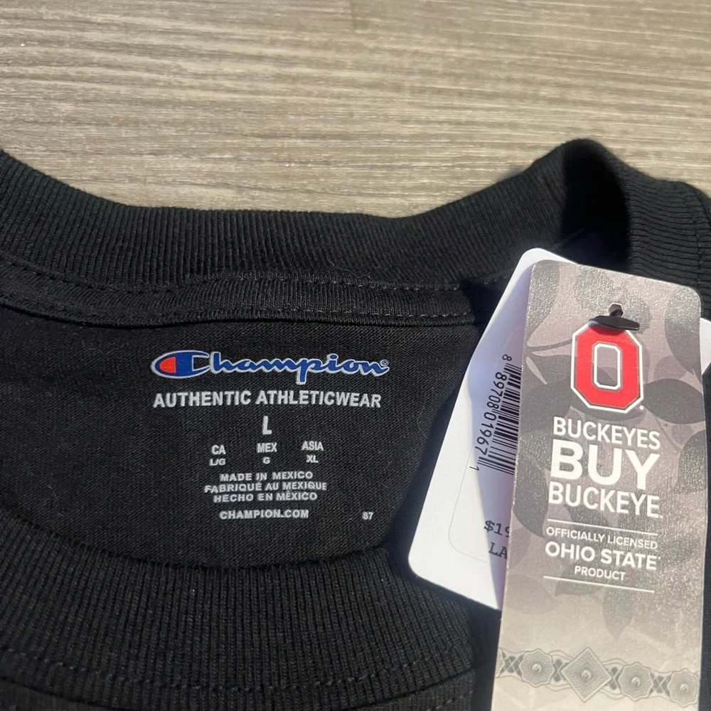 NWT Champion Men’s Ohio State Buckeyes Brutus Black T-Shirt - Picture 3 of 7